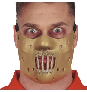 Demi-masque en latex Hannibal Lecter pour compléter vos costumes térrifiants