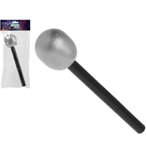 Microphone argenté pour compléter vos costumes