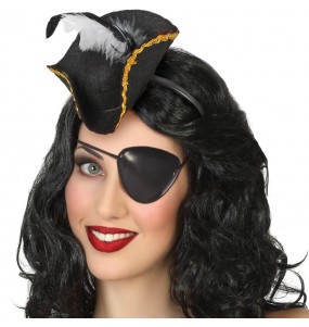 Mini chapeau pirate femme