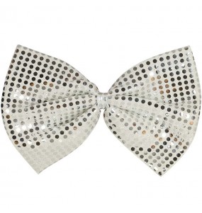 Nœud Papillon pailleté argent 