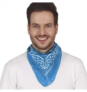 Bandana de cow-boy bleu clair pour compléter vos costumes