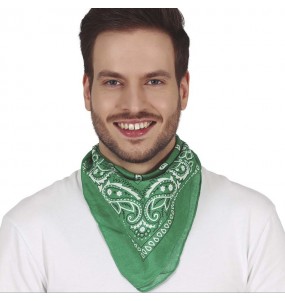 Bandana de cow-boy vert pour compléter vos costumes