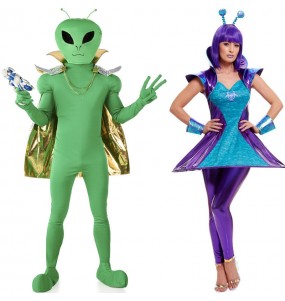 Costumes Aliens de l'espace pour se déguiser à duo