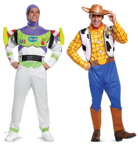 Costumes Buzz Lightyear et Woody de Toy Story pour se déguiser à duo