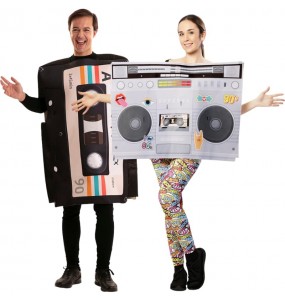 Costumes Radiocassette et cassette pour se déguiser à duo