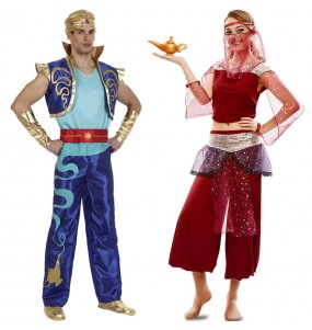 Costumes Génie de la lampe et Jasmine pour se déguiser à duo