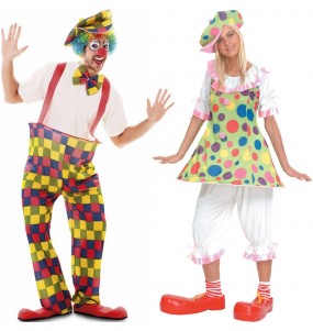 Déguisements Clowns Multicolores