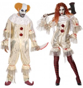 Costumes Clowns sanglants pour se déguiser à duo