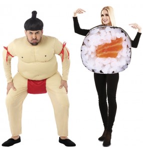 Costumes Sumo Wrestler et MakiSushi pour se déguiser à duo