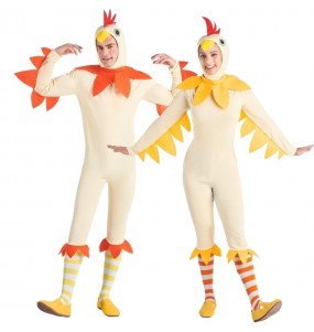 Costumes Coq et poule de luxe pour se déguiser à duo