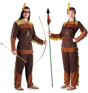 Costumes Indiens d'Arapahoe pour se déguiser à duo