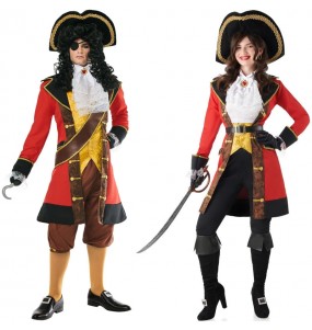 Costumes Capitaine Crochet Pirates pour se déguiser à duo