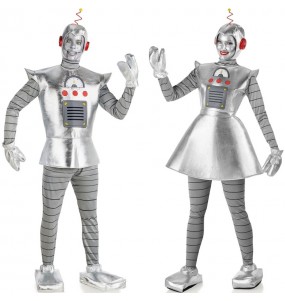 Costumes Robots d'argent pour se déguiser à duo