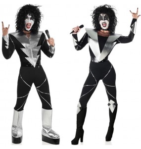 Costumes Rockers du groupe Kiss pour se déguiser à duo