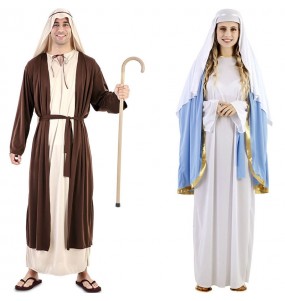 Costumes Saint Joseph et la Vierge Marie pour se déguiser à duo