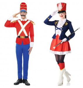 Pareja de Soldado Plomo-Majorette