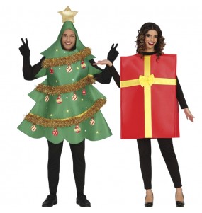 Costumes Sapin et Cadeau de Noël pour se déguiser à duo
