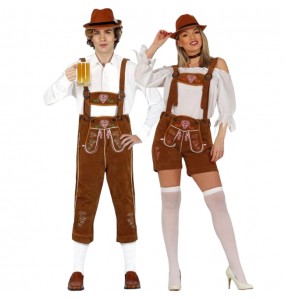 Pareja de Bávaros Oktoberfest