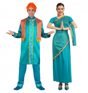 Costumes Bollywood Turquoise pour se déguiser à duo