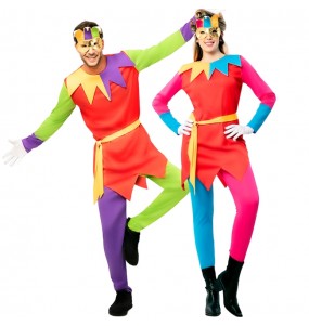 Costumes Bouffons de cour médiévaux pour se déguiser à duo