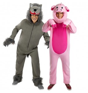 Costumes Conte Les Trois Petits Cochons pour se déguiser à duo