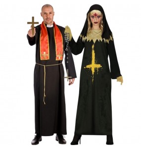 Costumes Curé et Nonne Possédée pour se déguiser à duo