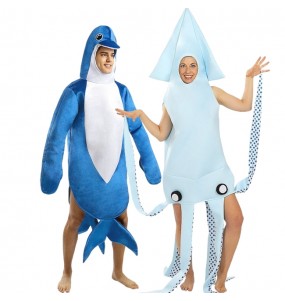 Costumes Dauphin et Calmar pour se déguiser à duo