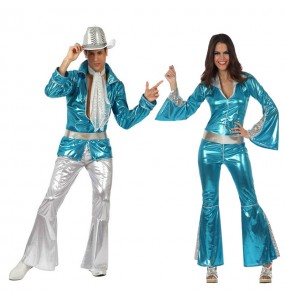Déguisements Disco Bleus 