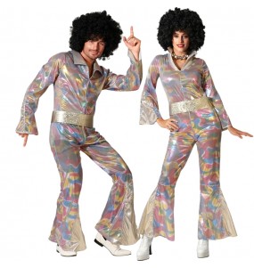 Costumes Disque multicolore pour se déguiser à duo