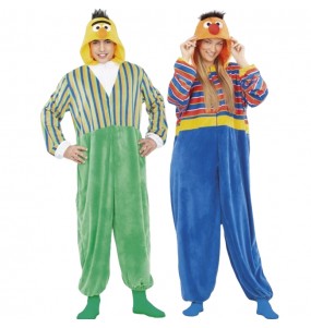 Costumes Ernie et Bert Kigurumi pour se déguiser à duo