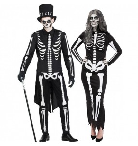 Costumes Squelettes Élégants pour se déguiser à duo
