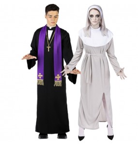 Costumes Exorciste et Nonne Possédée pour se déguiser à duo