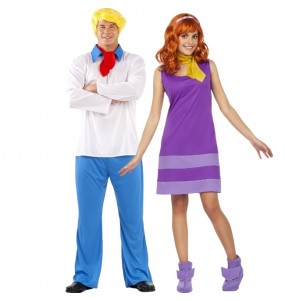 Costumes Fred Jones et Daphné de Scooby-Doo pour se déguiser à duo