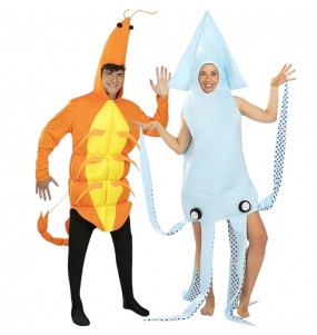 Costumes Crevette et Calmar pour se déguiser à duo