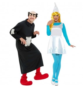 Costumes Gargamel et Schtroumpfette pour se déguiser à duo