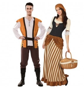 Costumes Taverniers du Moyen Âge pour se déguiser à duo