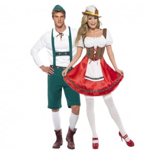 Pareja de Fiesta Oktoberfest