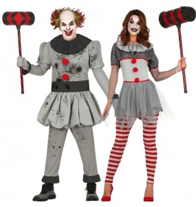 Costumes Clowns Tueurs de l’Horreur pour se déguiser à duo