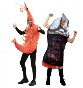 Costumes Pousse-pied Galicien et Crevette de Huelva pour se déguiser à duo
