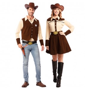 Costumes Shérifs de comté pour se déguiser à duo
