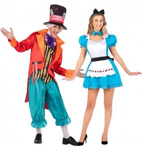 Costumes Chapelier et Alice de Lewis Carroll pour se déguiser à duo