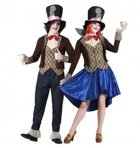 Costumes Les chapeliers du conte d'Alice pour se déguiser à duo