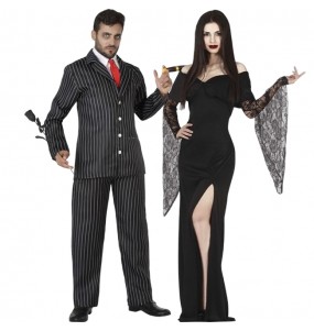 Costumes Monsieur Gomez et Morticia de la Famille Addams pour se déguiser à duo