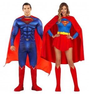 Costumes Superman et Supergirl de Metropolis pour se déguiser à duo