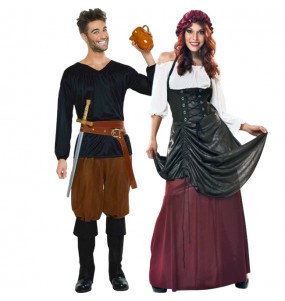 Costumes Cabaretiers du Moyen Âge pour se déguiser à duo