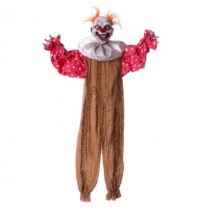 Clown suspendu rouge pour décoration pour compléter vos costumes térrifiants