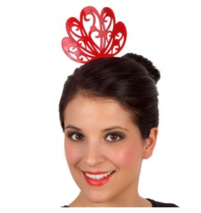 Peigne rouge de sévillane pour compléter vos costumes
