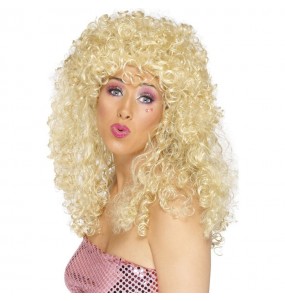 Perruque boogie des années 80 blonde pour compléter vos costumes