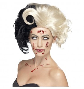 Perruque Zombie Cruella pour compléter vos costumes térrifiants