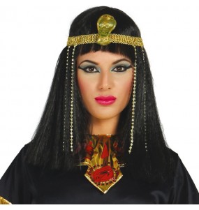 Perruque égyptienne avec serre-tête pour compléter vos costumes
